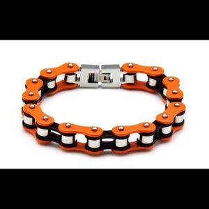 Mens D&Z Stainless Steel Motorcycle Bike Chain